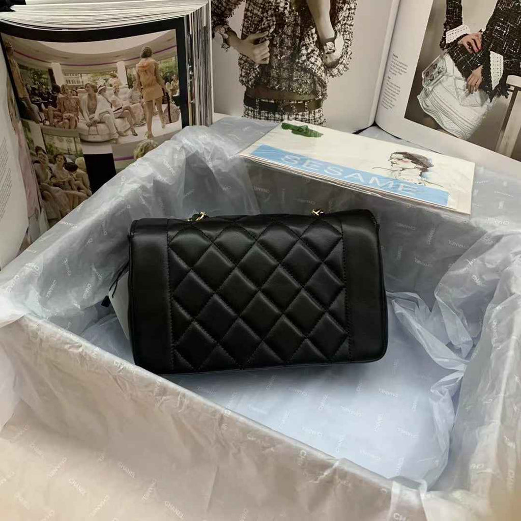 Chanel Small Flap Bag AS1488 Lambskin Black