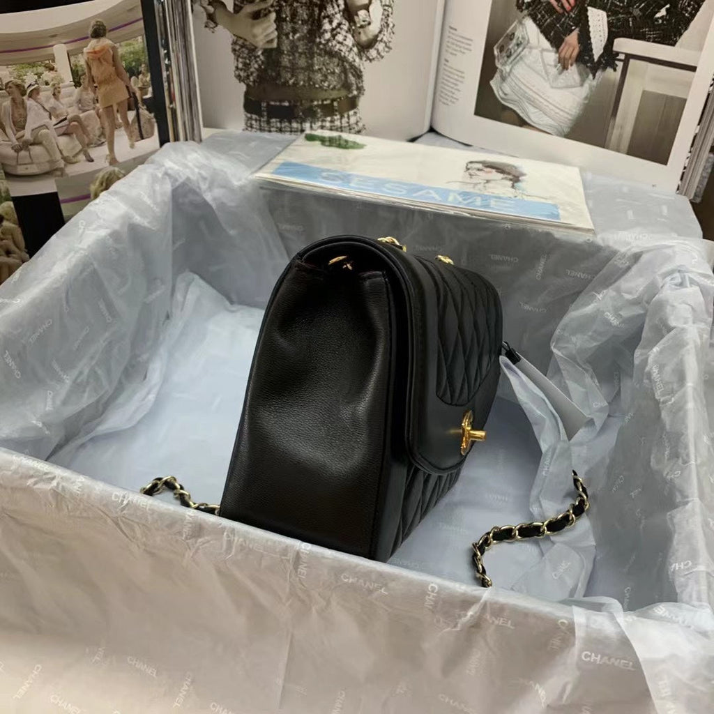 Chanel Small Flap Bag AS1488 Lambskin Black