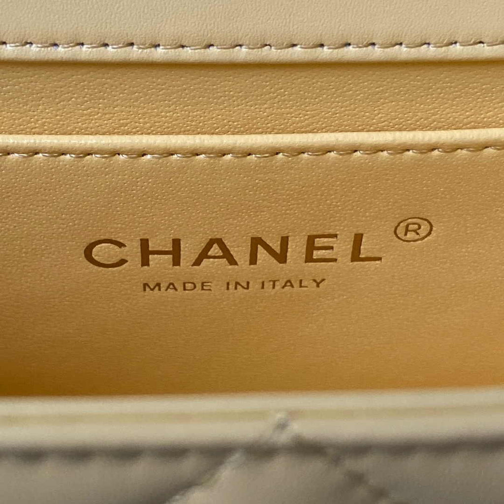 Chanel Small Flap bag AS2649 Lambskin Yellow