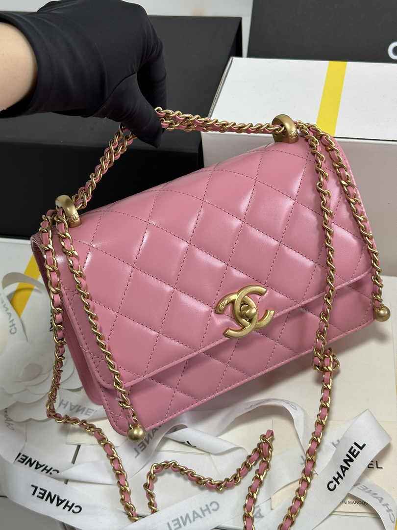 Chanel Small Flap bag AS2649 Lambskin Pink