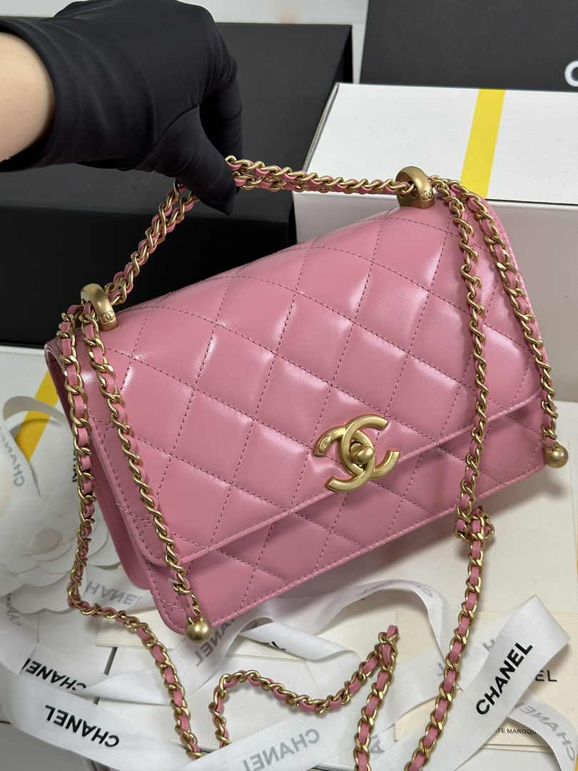 Chanel Small Flap bag AS2649 Lambskin Pink