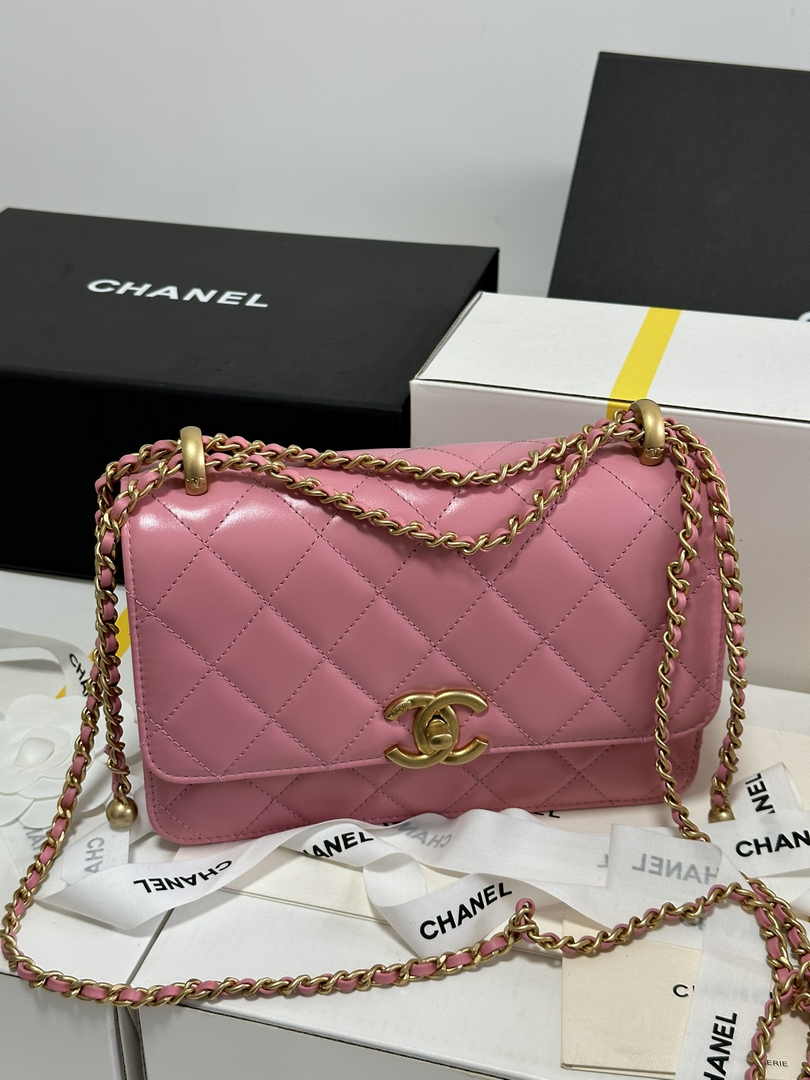 Chanel Small Flap bag AS2649 Lambskin Pink