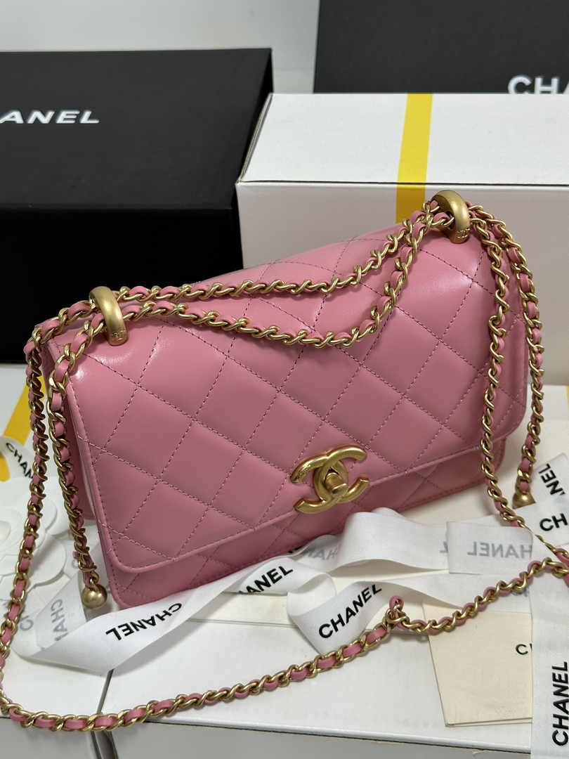 Chanel Small Flap bag AS2649 Lambskin Pink