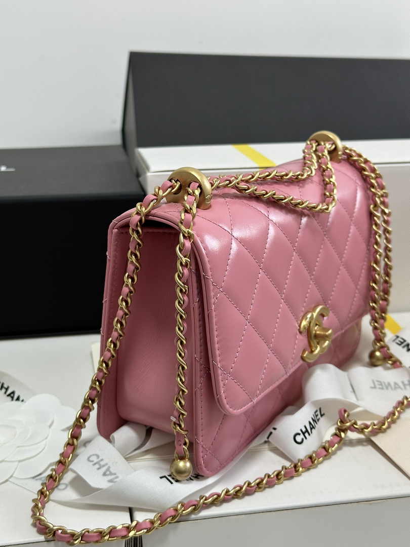 Chanel Small Flap bag AS2649 Lambskin Pink