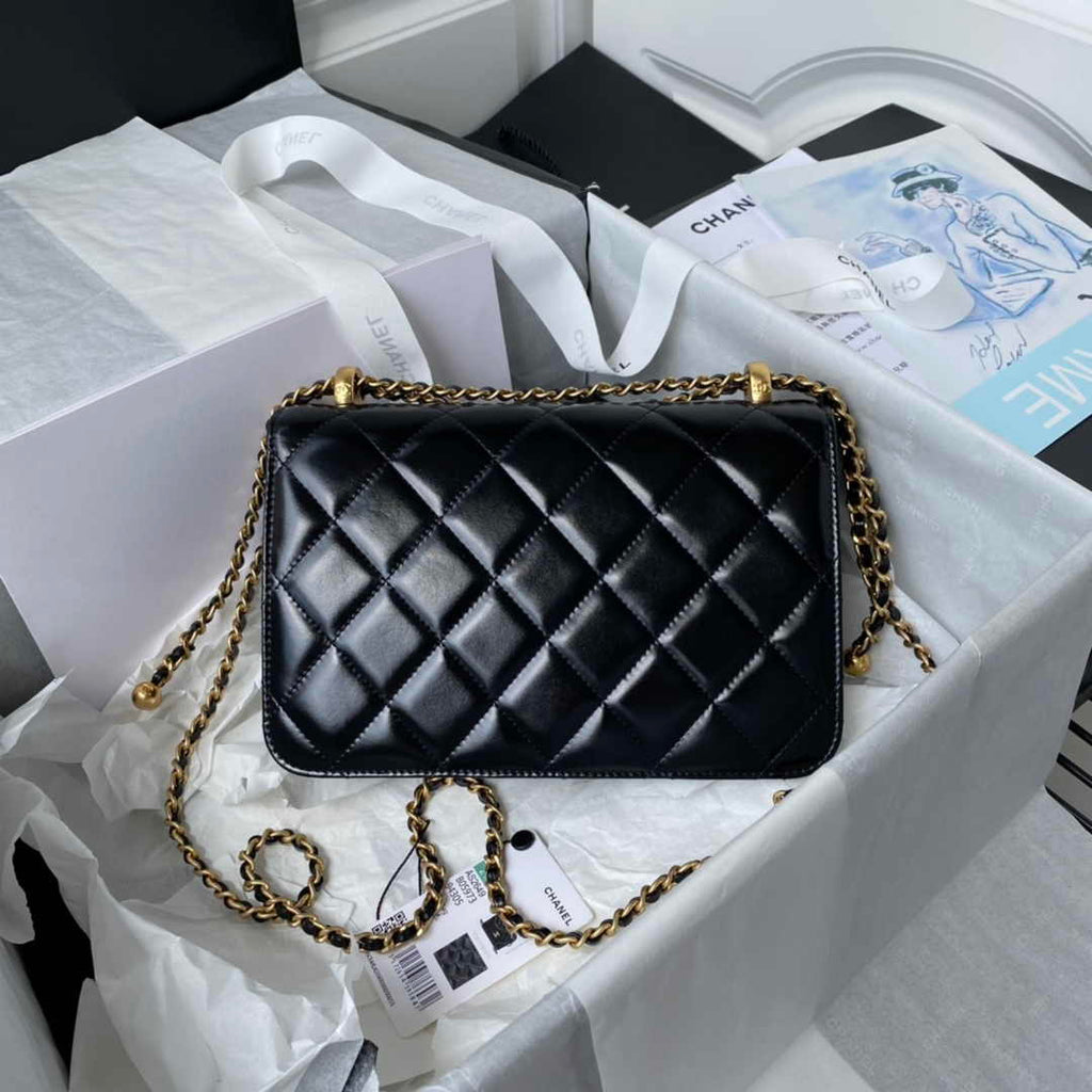 Chanel Small Flap bag AS2649 Lambskin Black