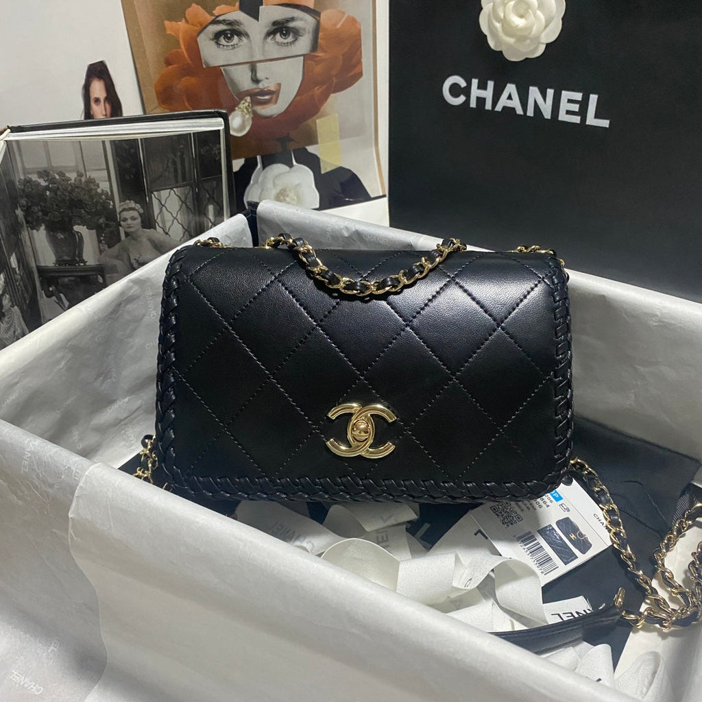Chanel Small Flap Bag AS4206 Lambskin Black