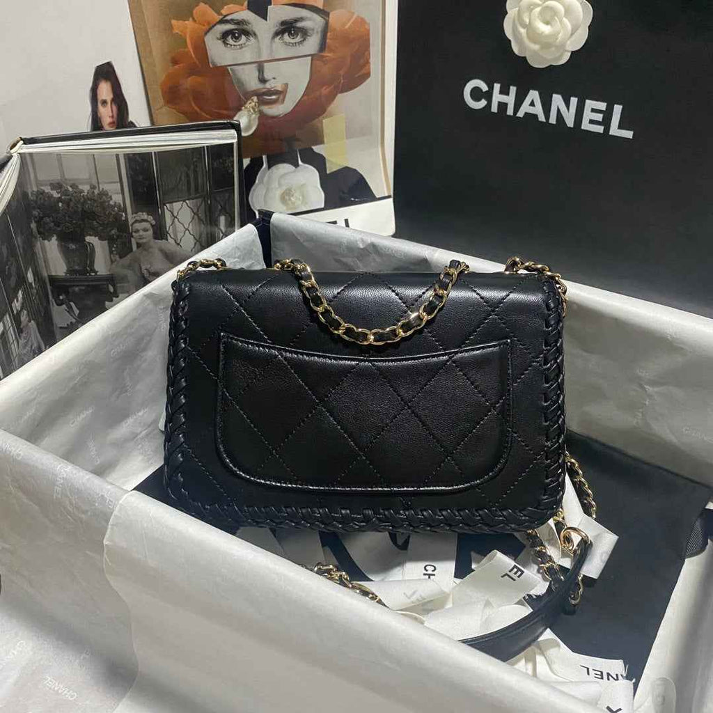 Chanel Small Flap Bag AS4206 Lambskin Black