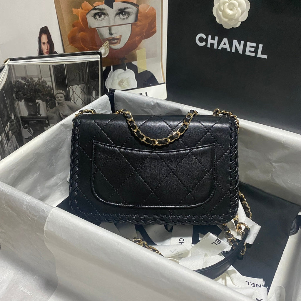 Chanel Small Flap Bag AS4206 Lambskin Black