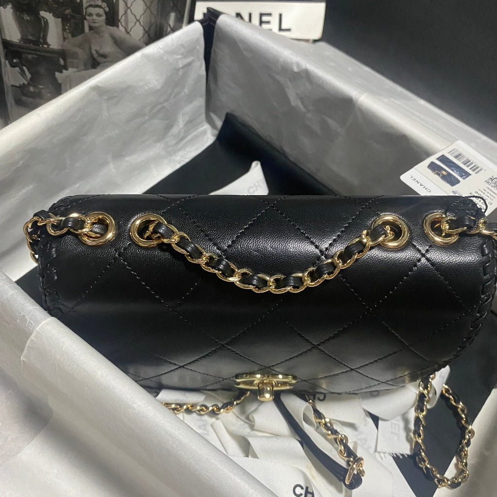 Chanel Small Flap Bag AS4206 Lambskin Black