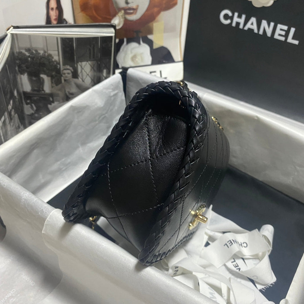 Chanel Small Flap Bag AS4206 Lambskin Black