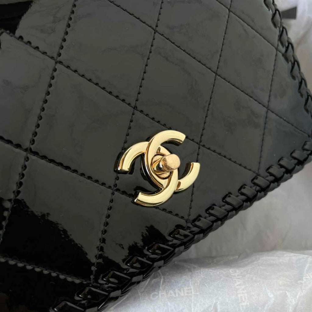 Chanel Small Flap Bag AS4206 Patent  Black