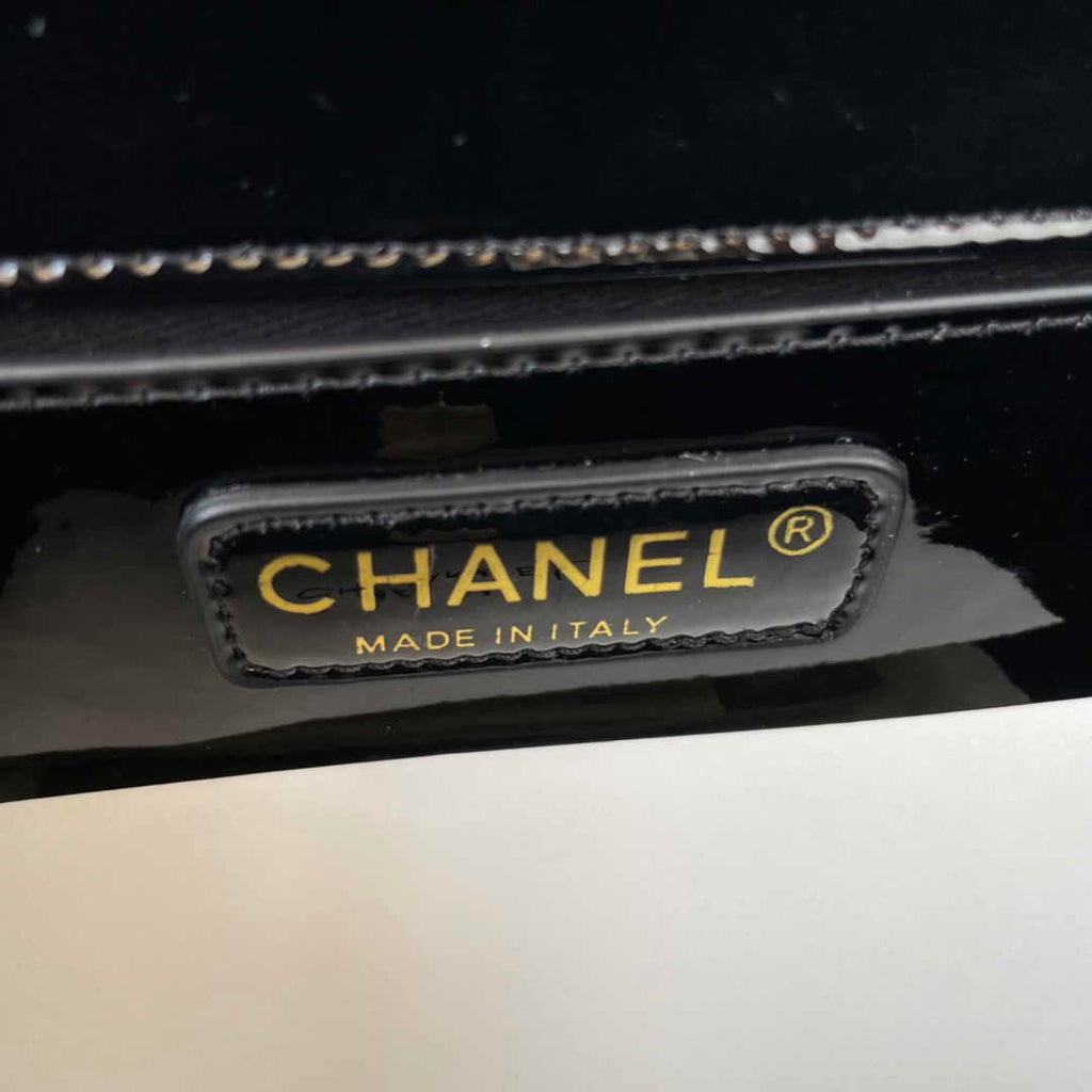Chanel Small Flap Bag AS4206 Patent  Black