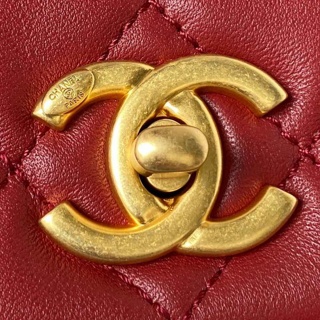 Chanel Small flap bag AS4353 Lambskin Red