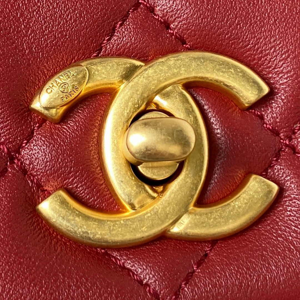 Chanel Small flap bag AS4353 Lambskin Red