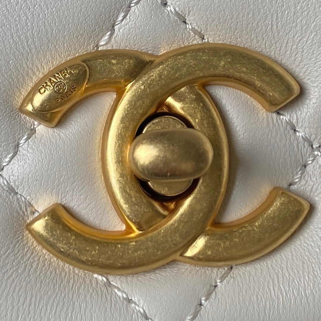 Chanel Small flap bag AS4353 Lambskin White