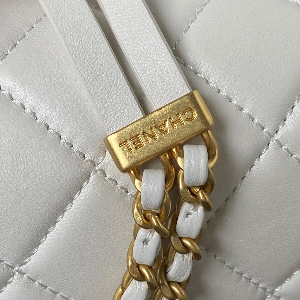 Chanel Small flap bag AS4353 Lambskin White