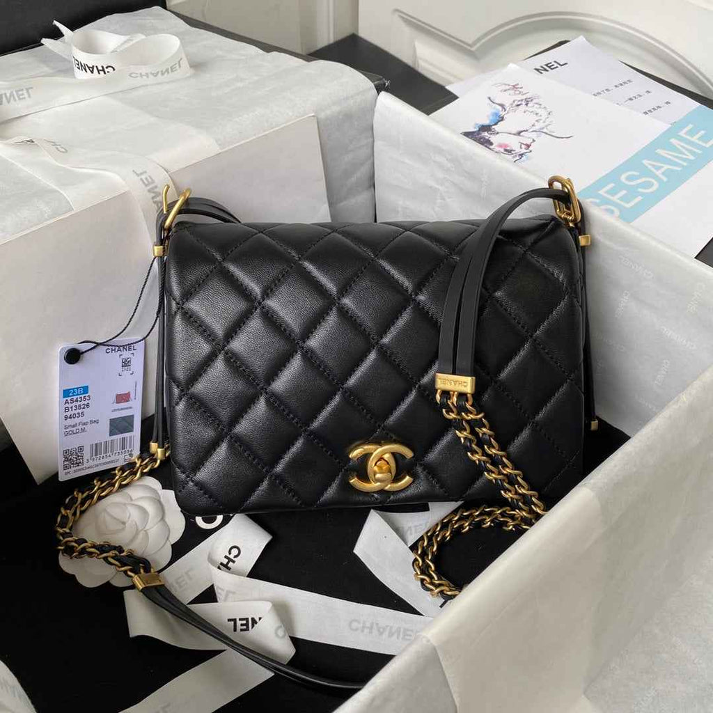 Chanel Small flap bag AS4353 Lambskin Black