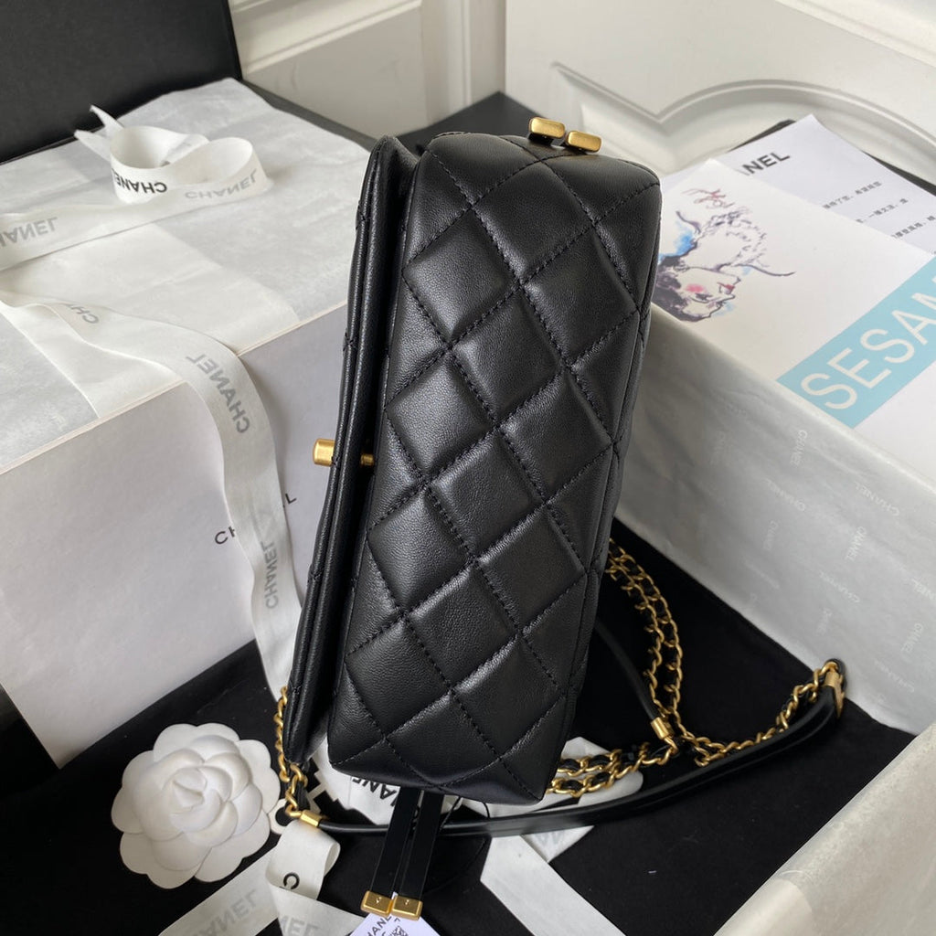 Chanel Small flap bag AS4353 Lambskin Black