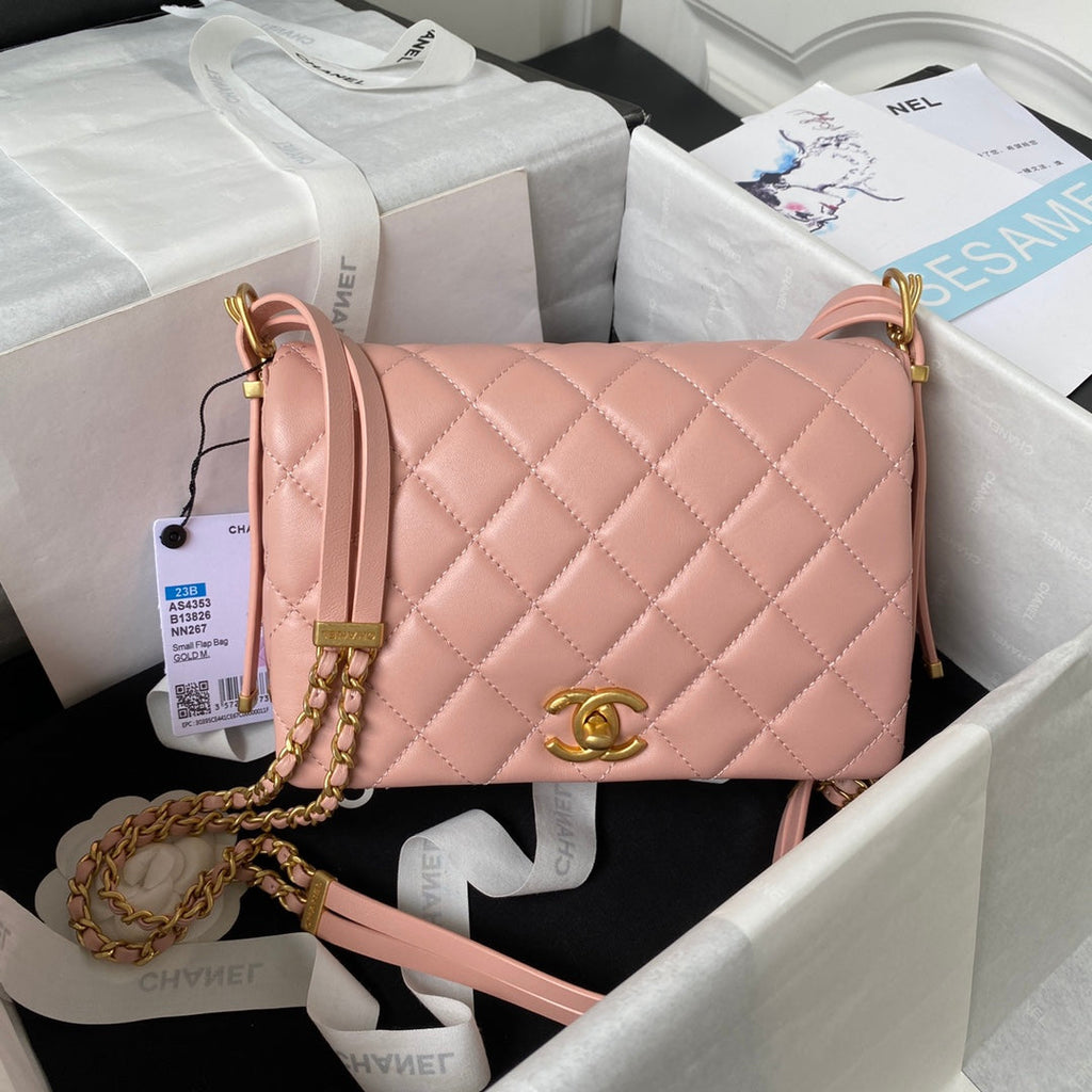 Chanel Small flap bag AS4353 Lambskin Pink