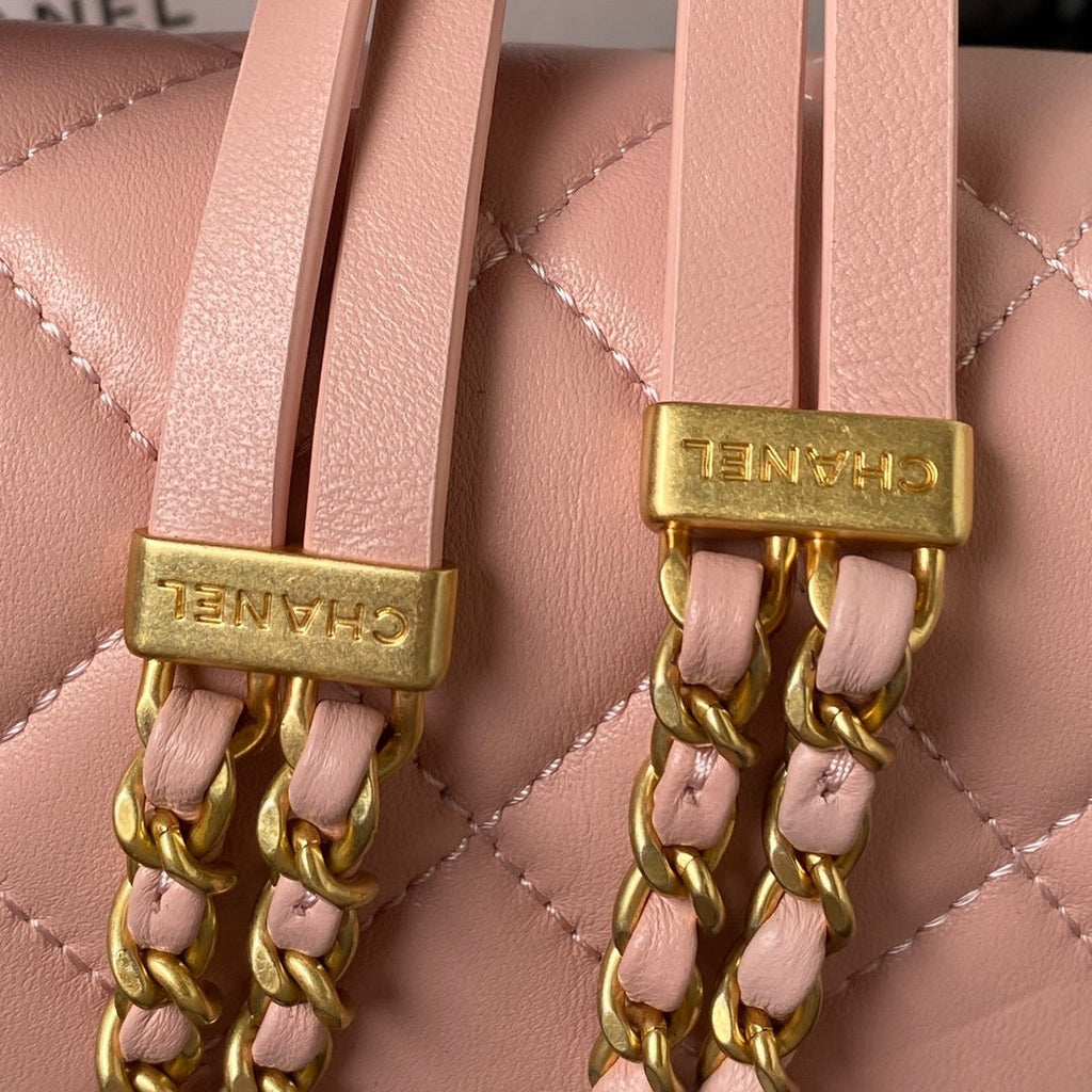 Chanel Small flap bag AS4353 Lambskin Pink
