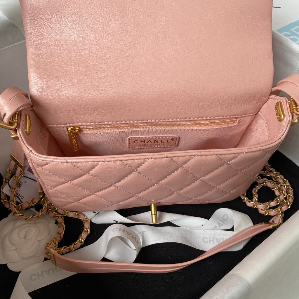 Chanel Small flap bag AS4353 Lambskin Pink