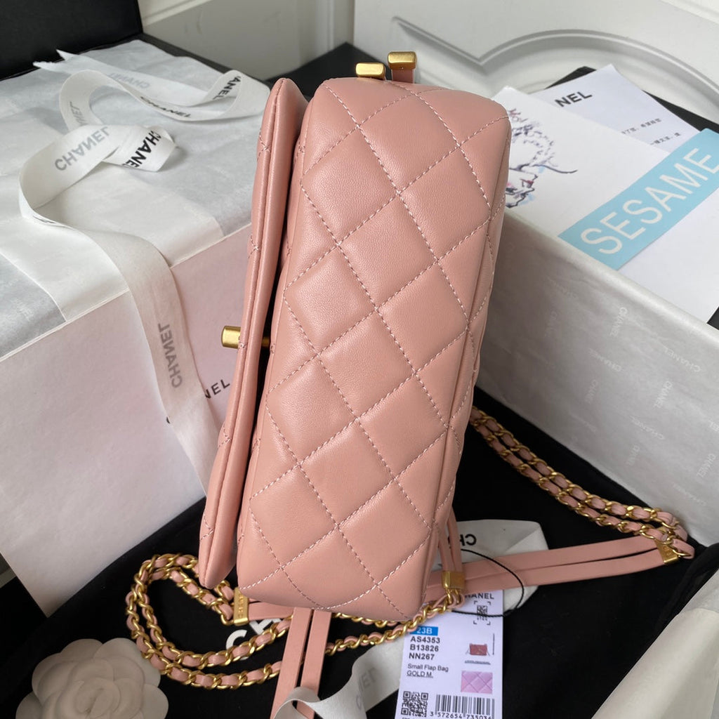 Chanel Small flap bag AS4353 Lambskin Pink