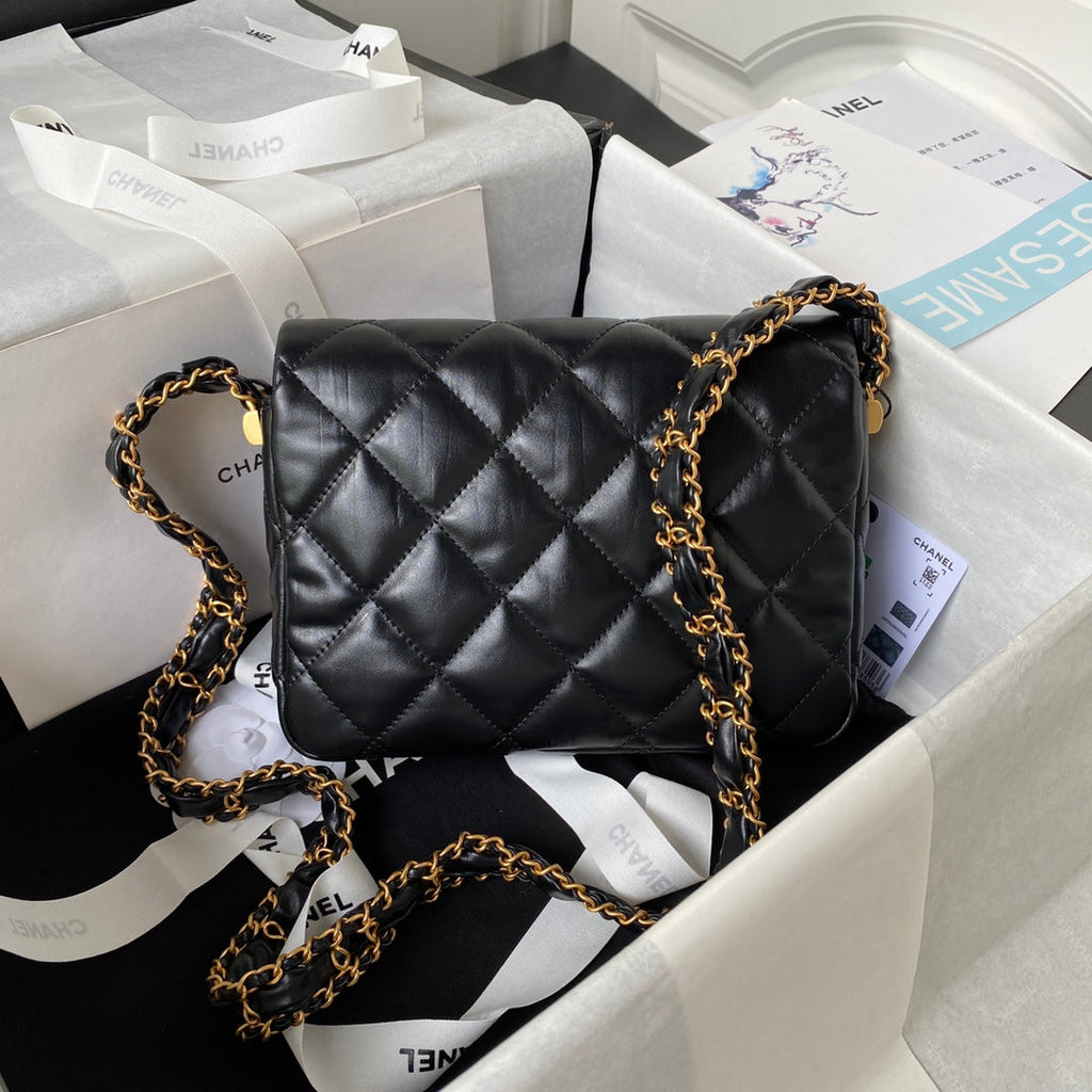 Chanel Small flap bag AS4423 Lambskin Black