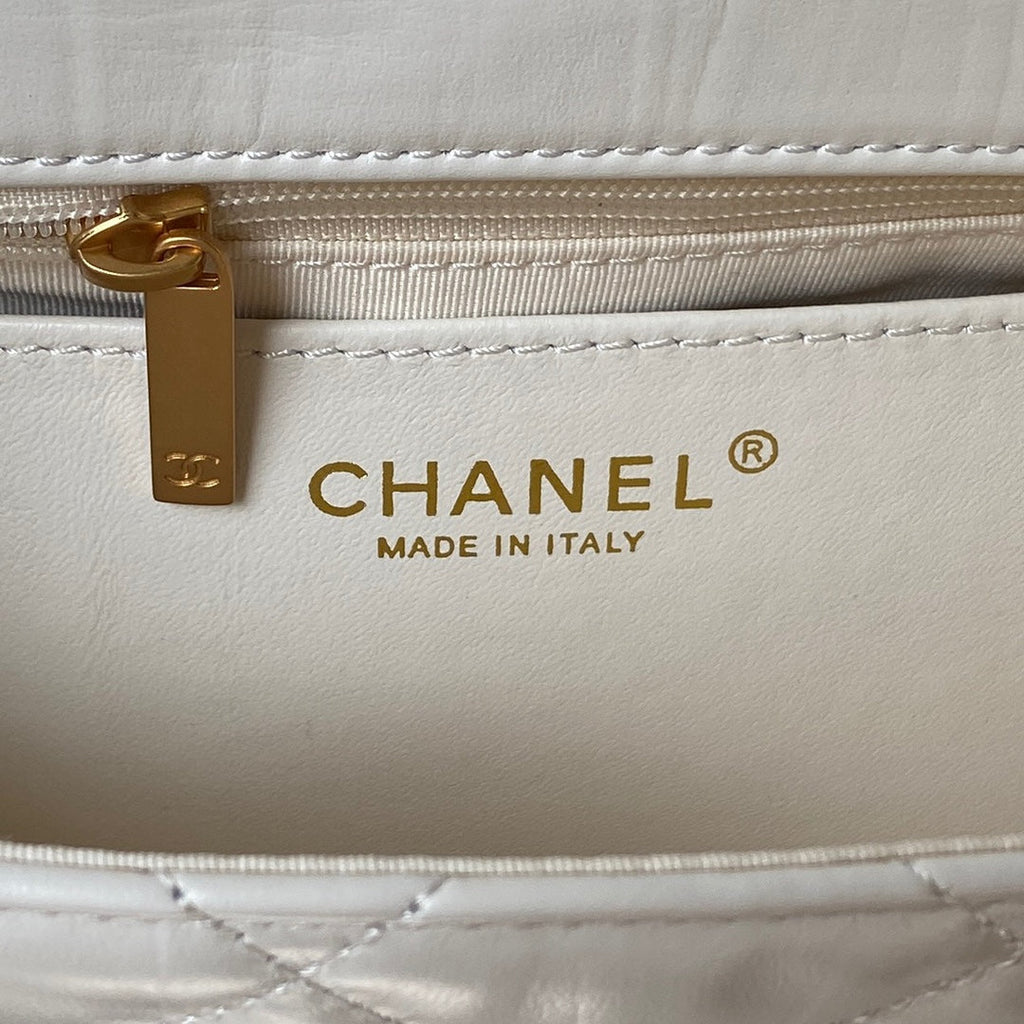 Chanel Small flap bag AS4423 Lambskin White