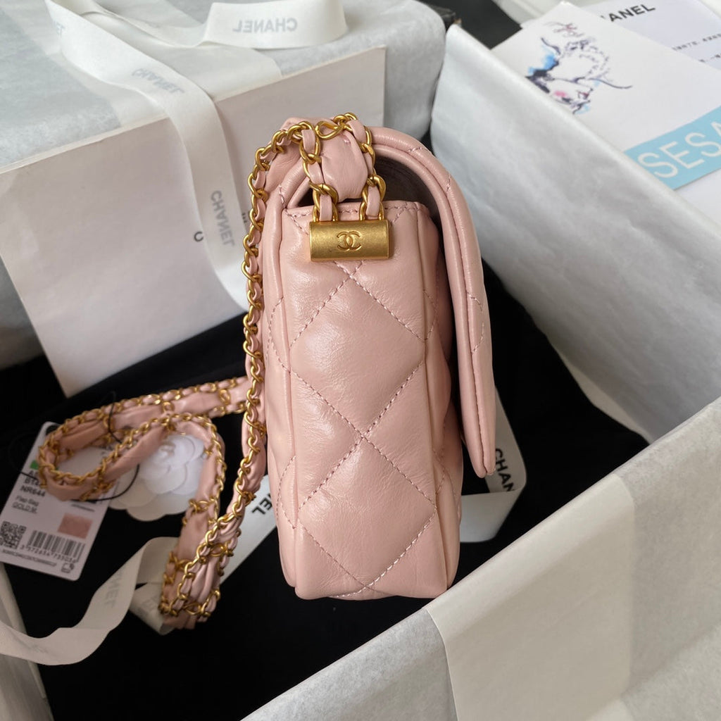 Chanel Small flap bag AS4423 Lambskin Pink
