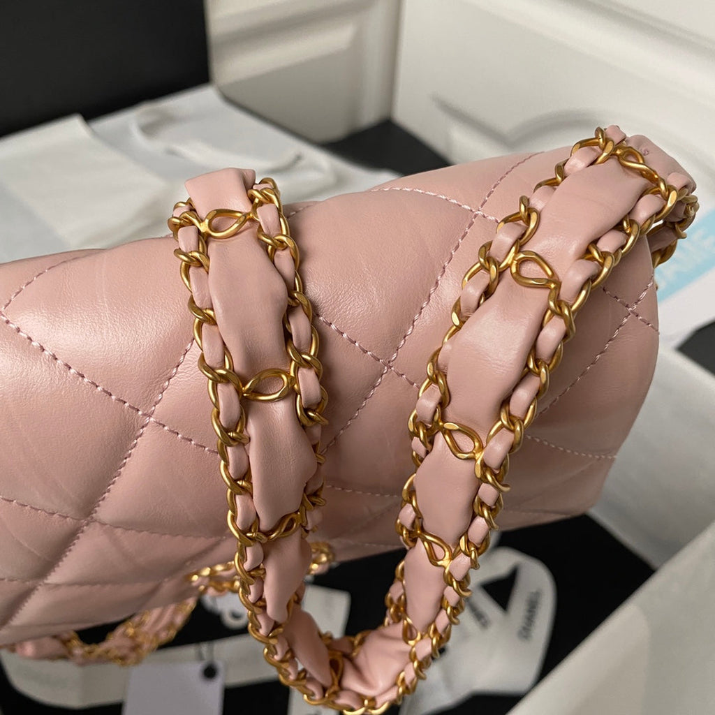 Chanel Small flap bag AS4423 Lambskin Pink