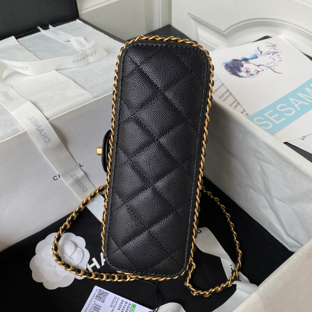 Chanel Small Flap Bag AS4431 Calfskin Black