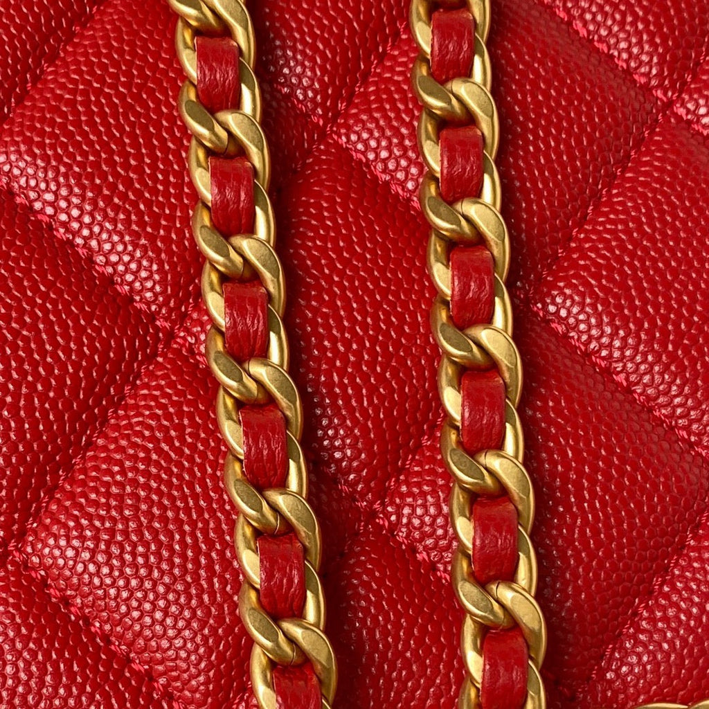 Chanel Small Flap Bag AS4431 Calfskin Red