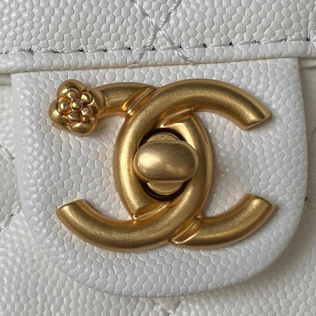 Chanel Small Flap Bag AS4431 Calfskin White