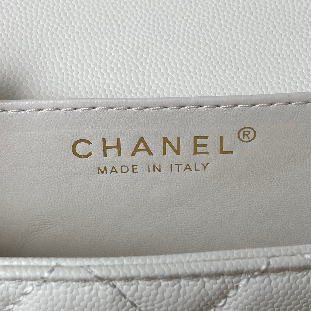 Chanel Small Flap Bag AS4431 Calfskin White