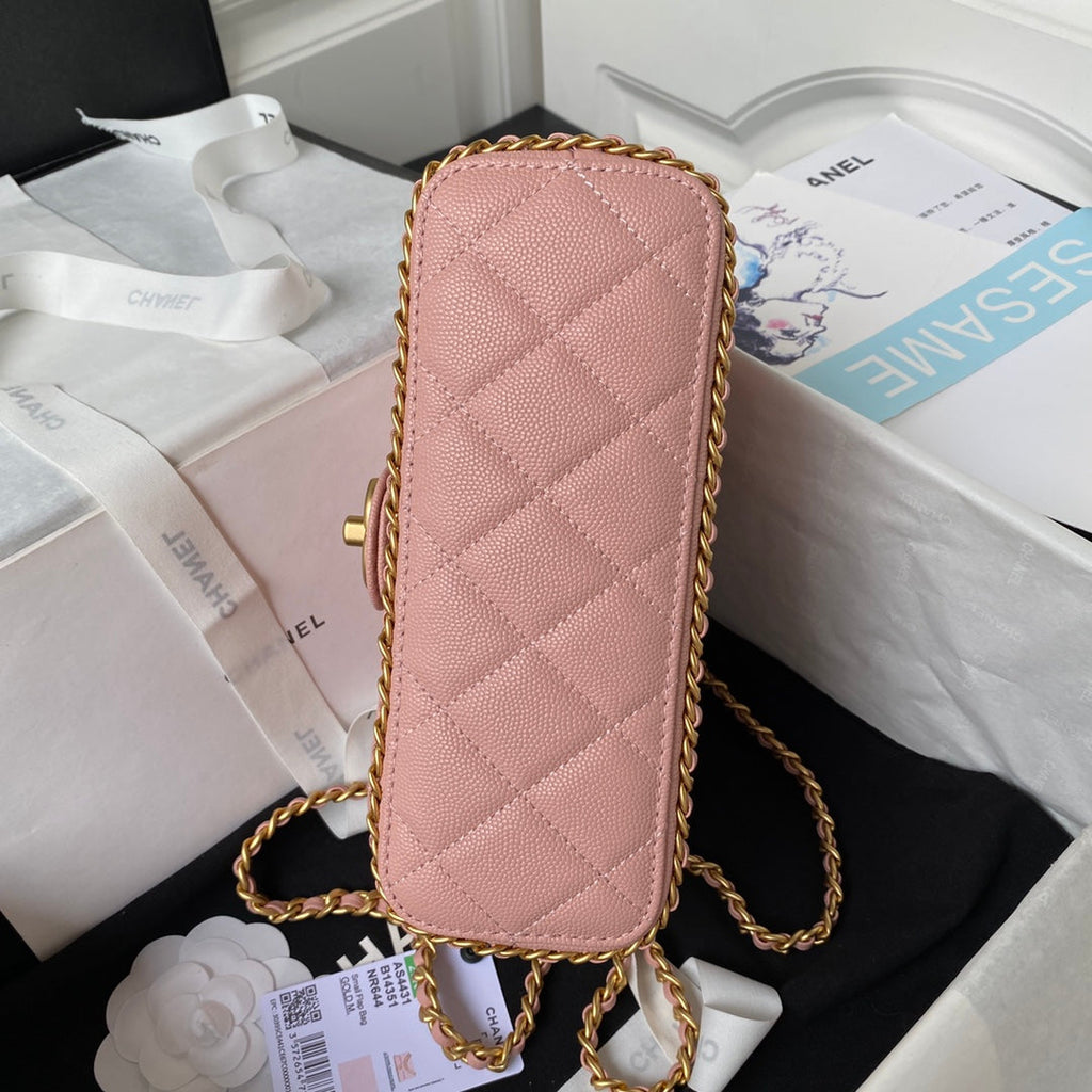 Chanel Small Flap Bag AS4431 Calfskin Pink