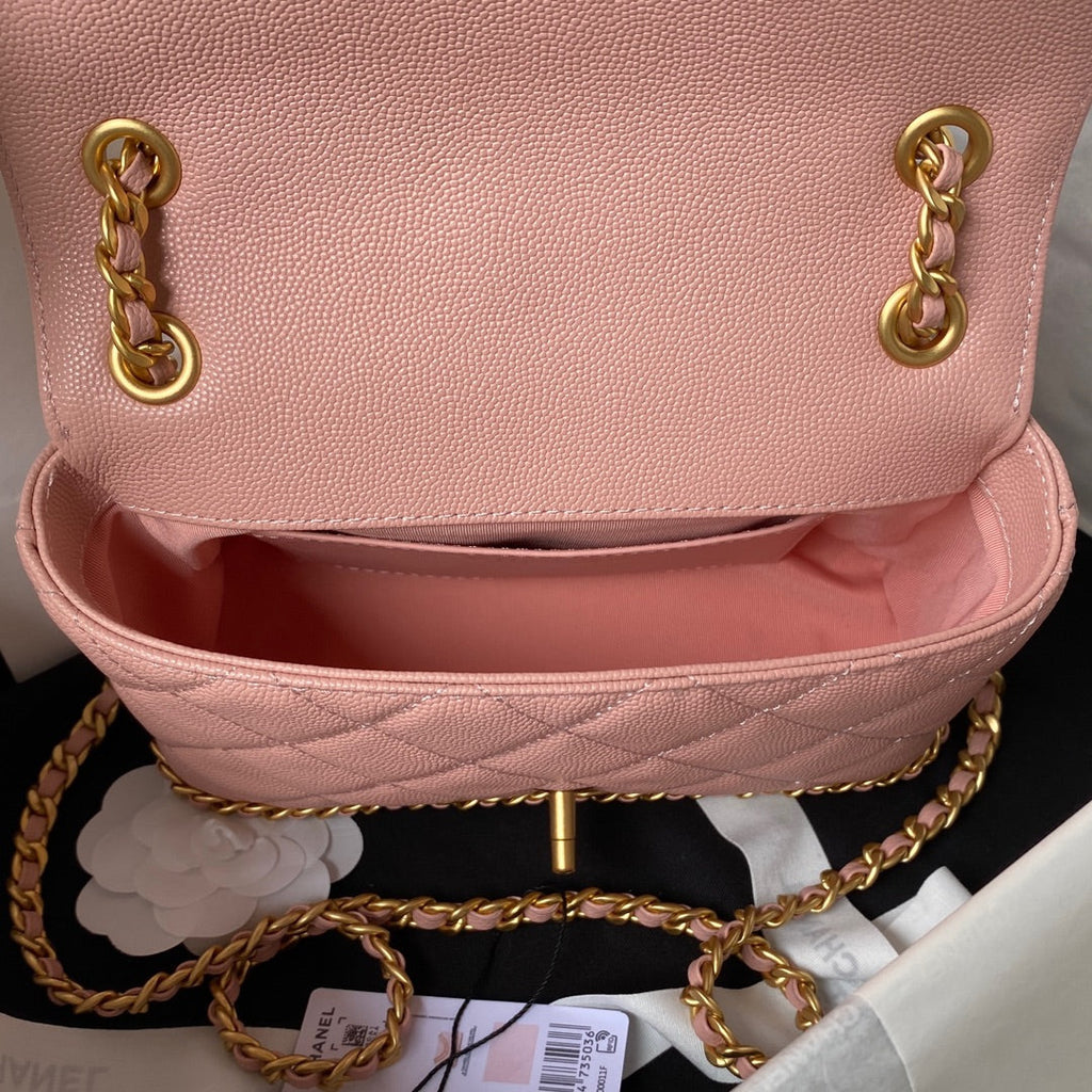 Chanel Small Flap Bag AS4431 Calfskin Pink