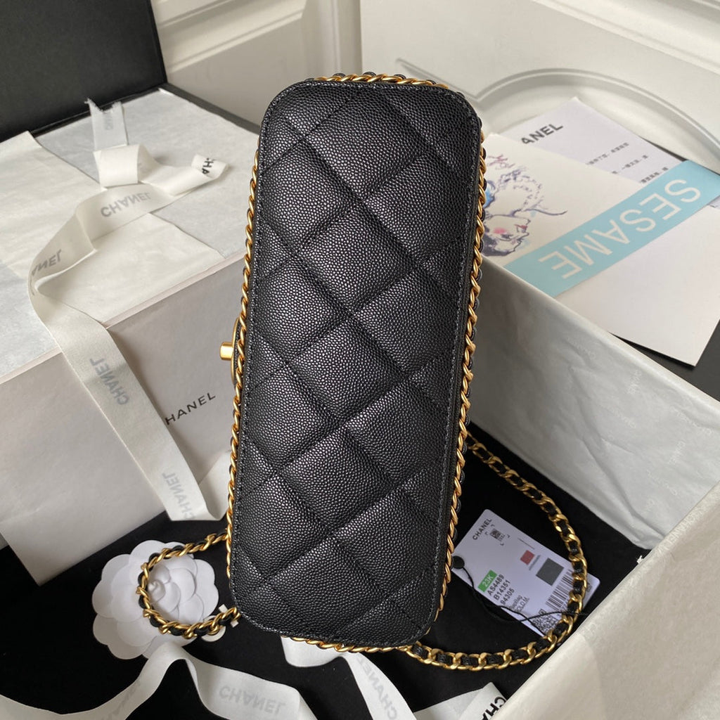 Chanel Small Flap Bag AS4489 Calfskin Black