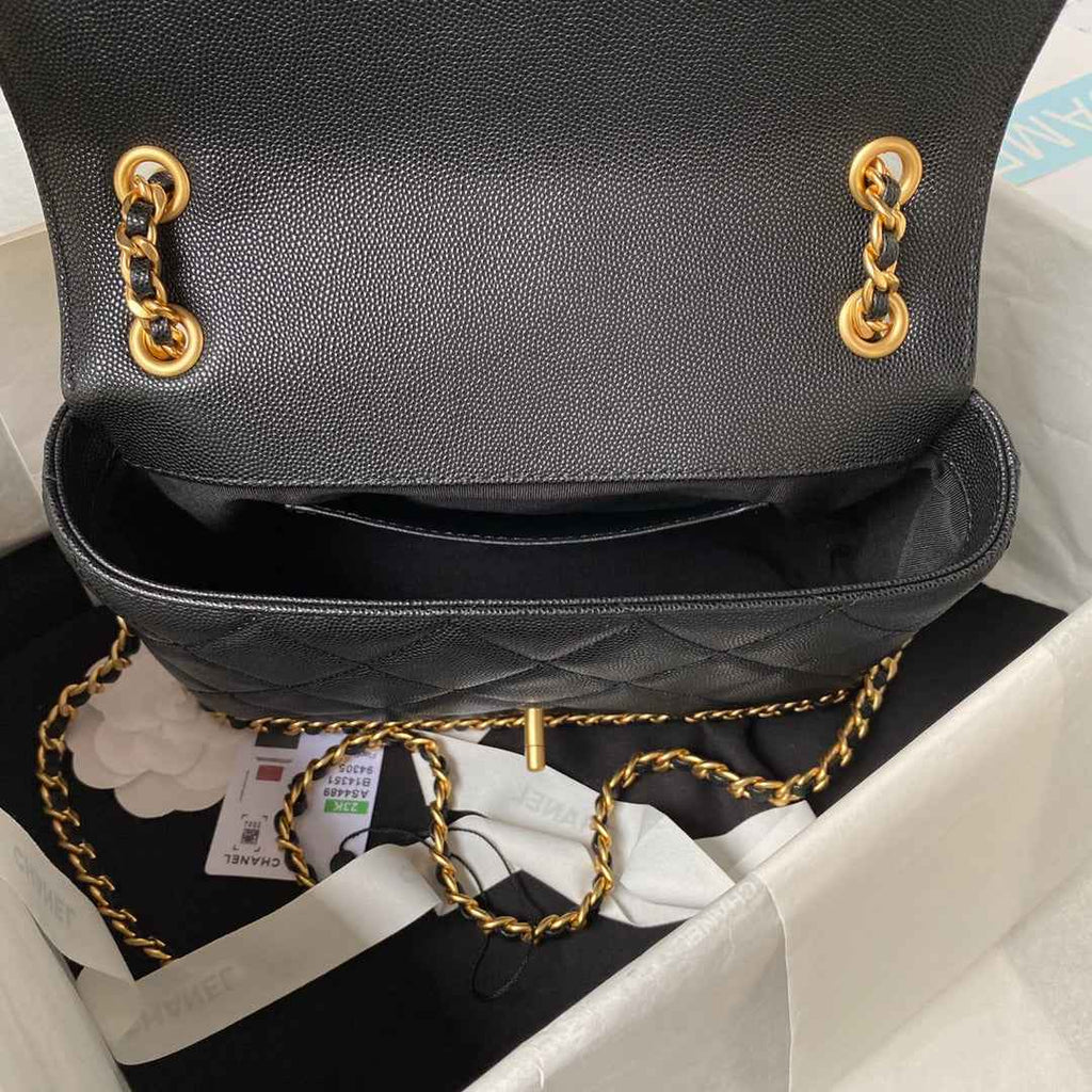 Chanel Small Flap Bag AS4489 Calfskin Black