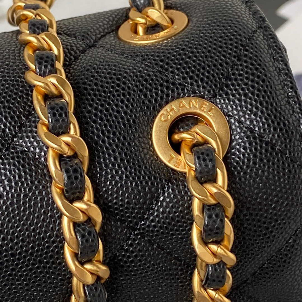 Chanel Small Flap Bag AS4489 Calfskin Black