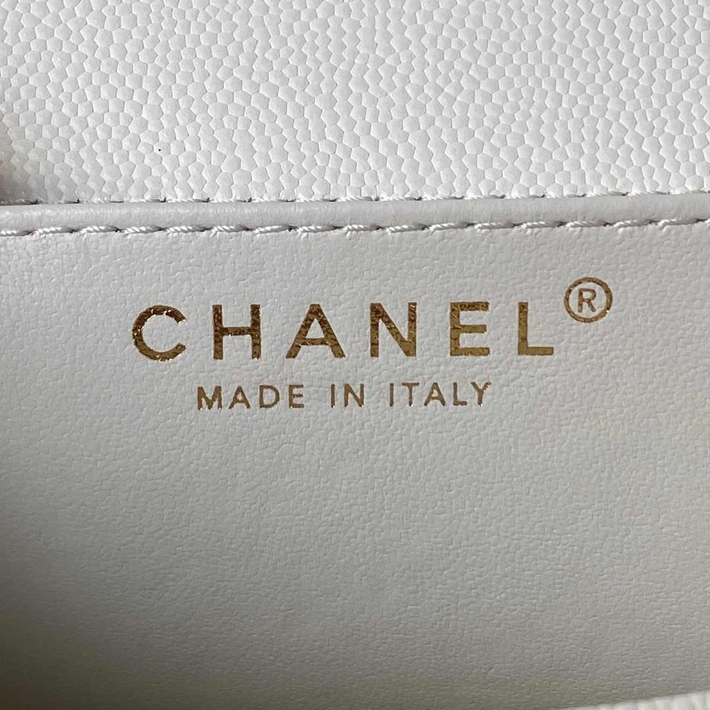 Chanel Small Flap Bag AS4489 Calfskin White