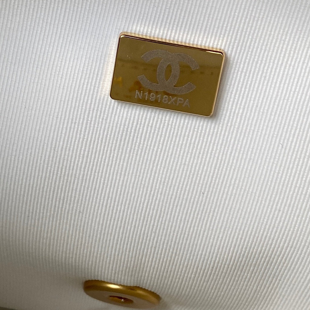 Chanel Small Flap Bag AS4489 Calfskin White