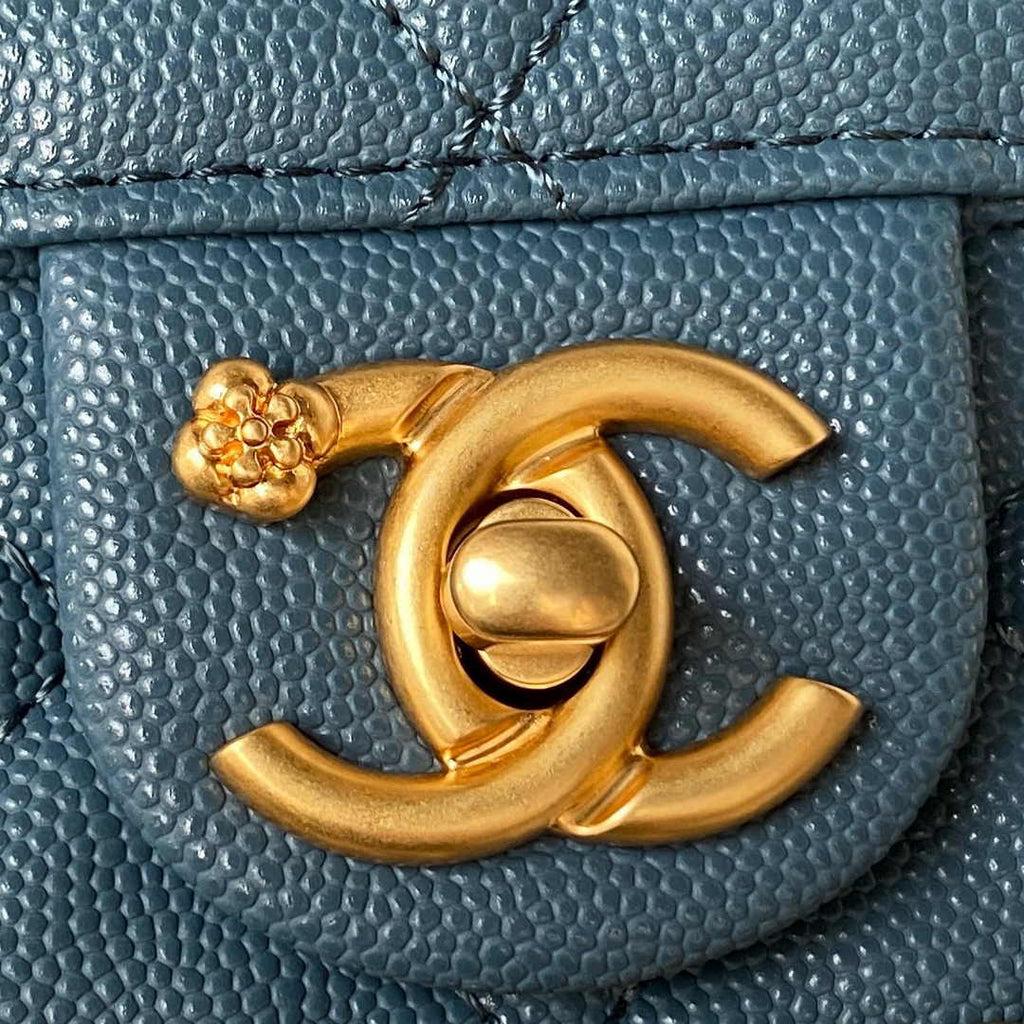 Chanel Small Flap Bag AS4489 Calfskin Blue