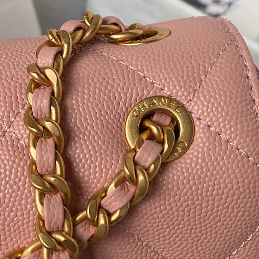 Chanel Small Flap Bag AS4489 Calfskin Pink