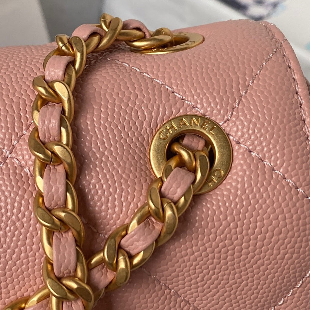 Chanel Small Flap Bag AS4489 Calfskin Pink