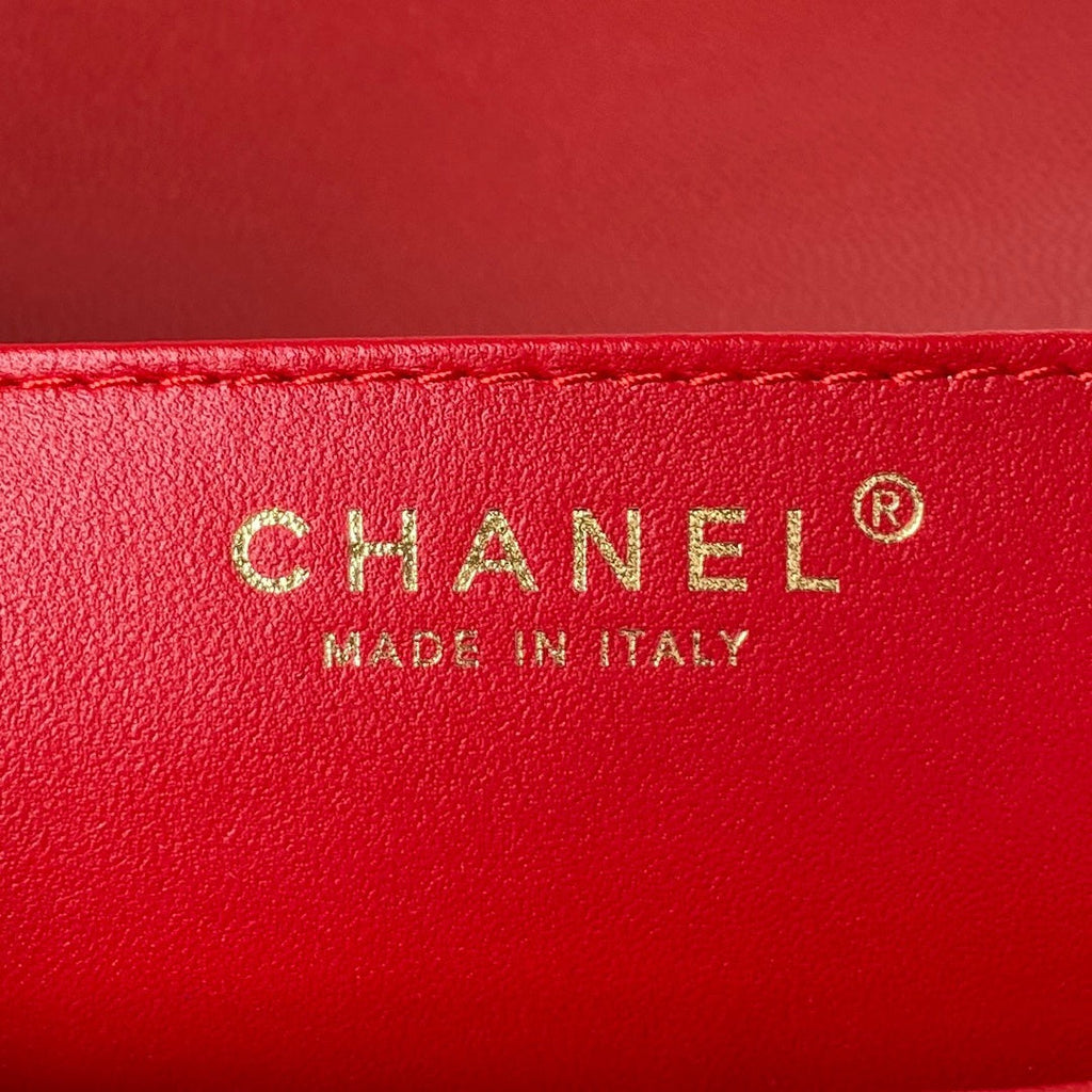 Chanel Small Flap Bag AS4490 Calfskin Red
