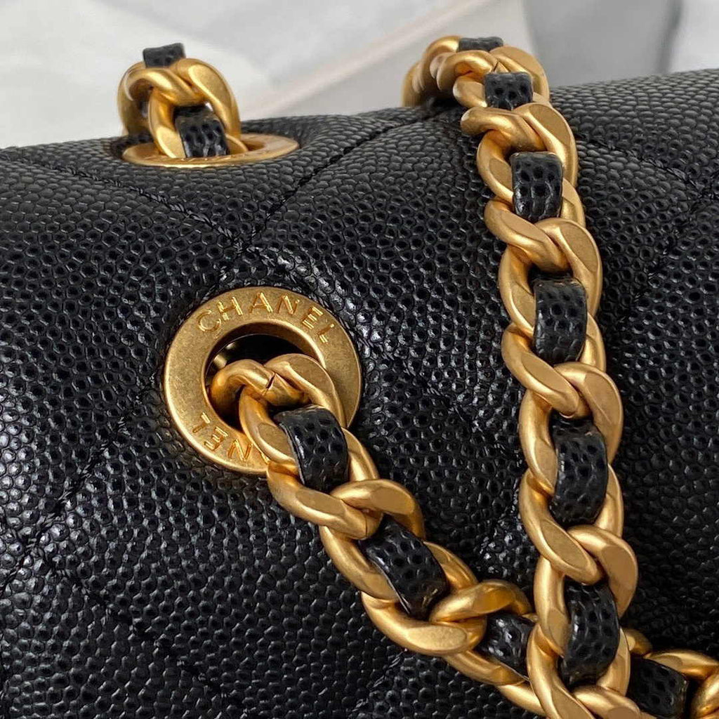 Chanel Small Flap Bag AS4490 Calfskin Black