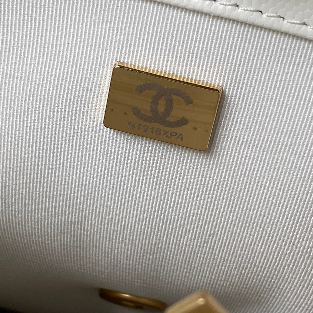 Chanel Small Flap Bag AS4490 Calfskin White