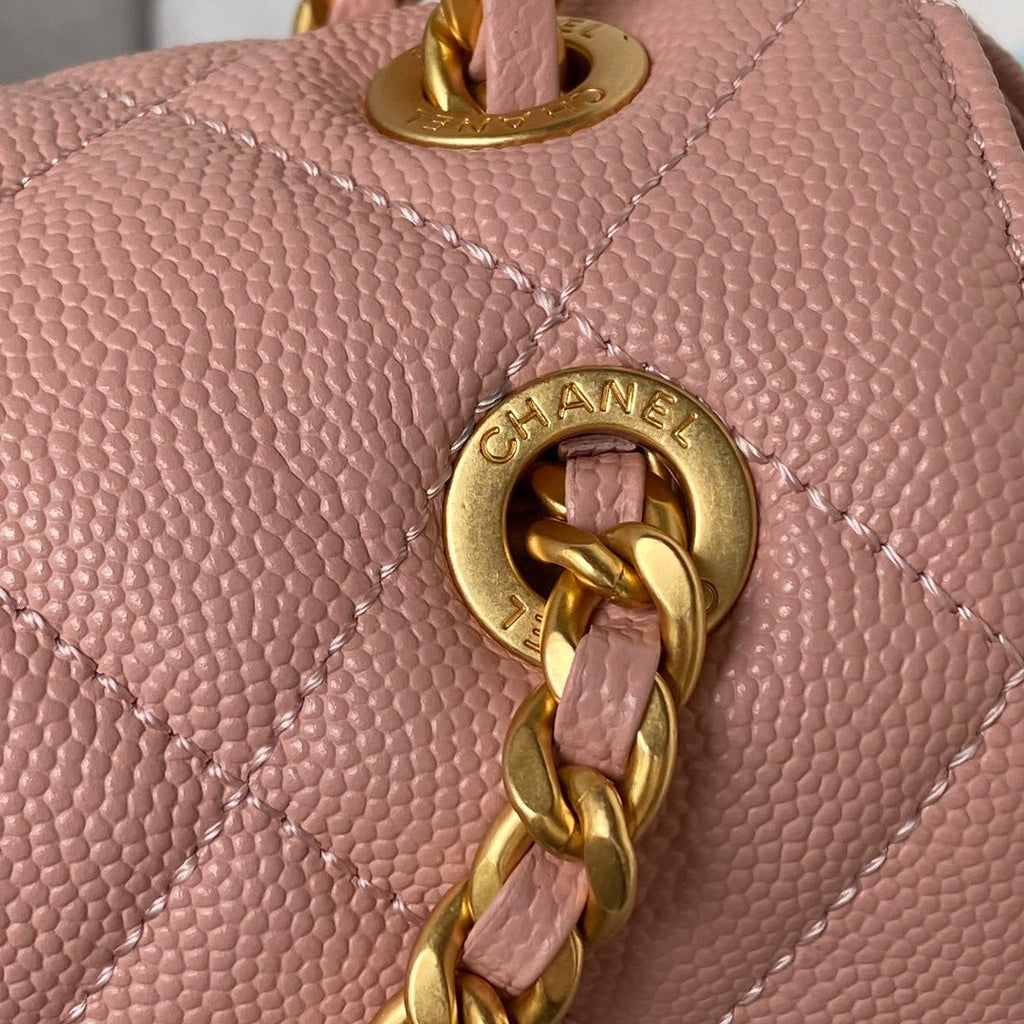 Chanel Small Flap Bag AS4490 Calfskin Pink