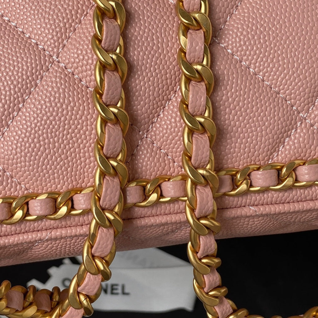 Chanel Small Flap Bag AS4490 Calfskin Pink