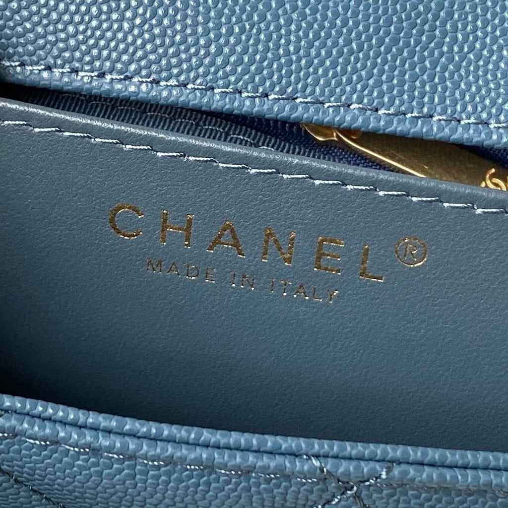 Chanel Small Flap Bag AS4490 Calfskin Blue